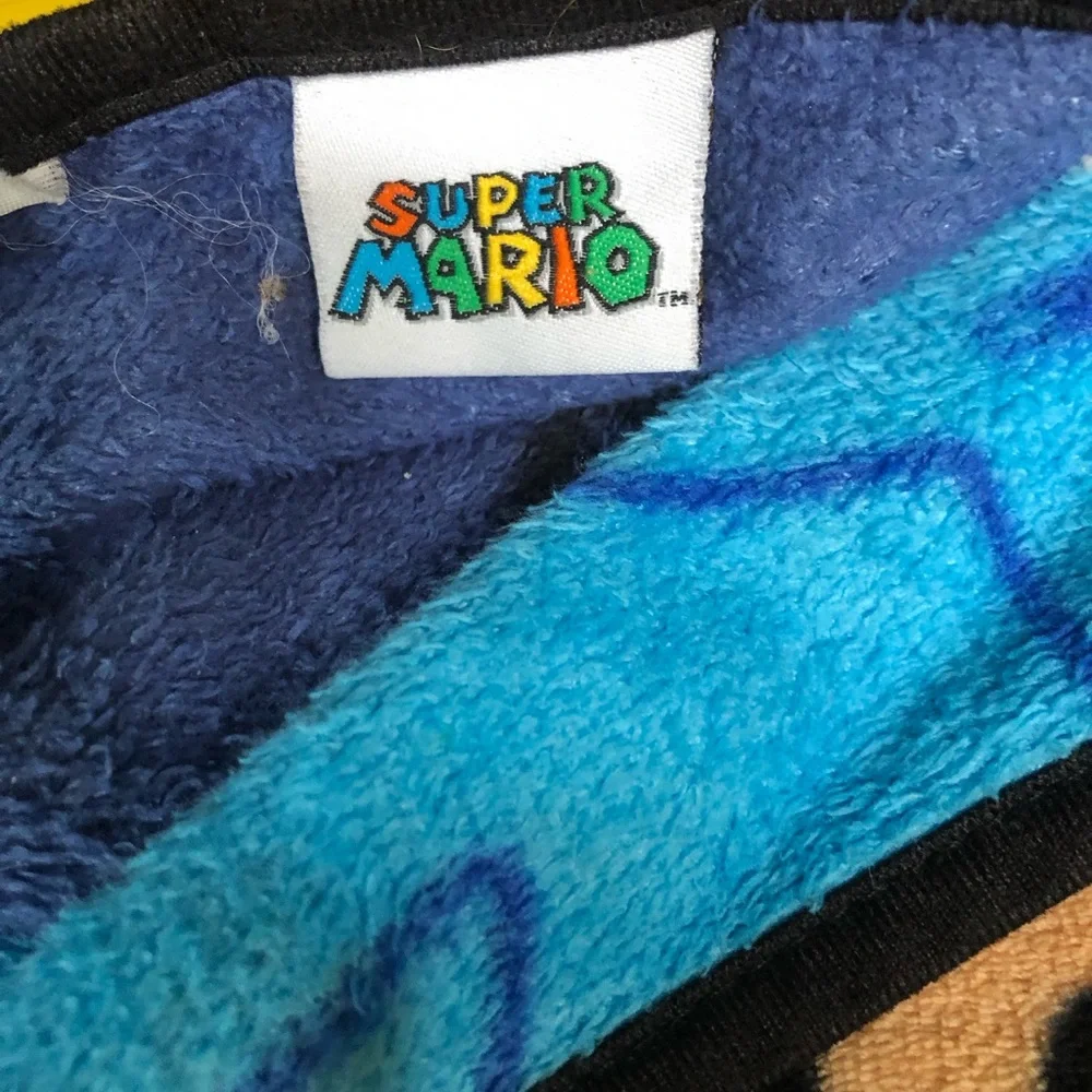 Super Mario Character Fleece Throw Blanket